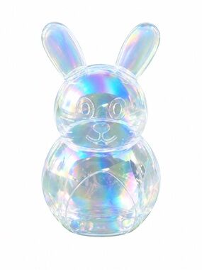 Creatology 10” Iridescent Bunny Easter Egg Candy Container